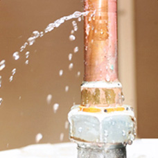 water leaking